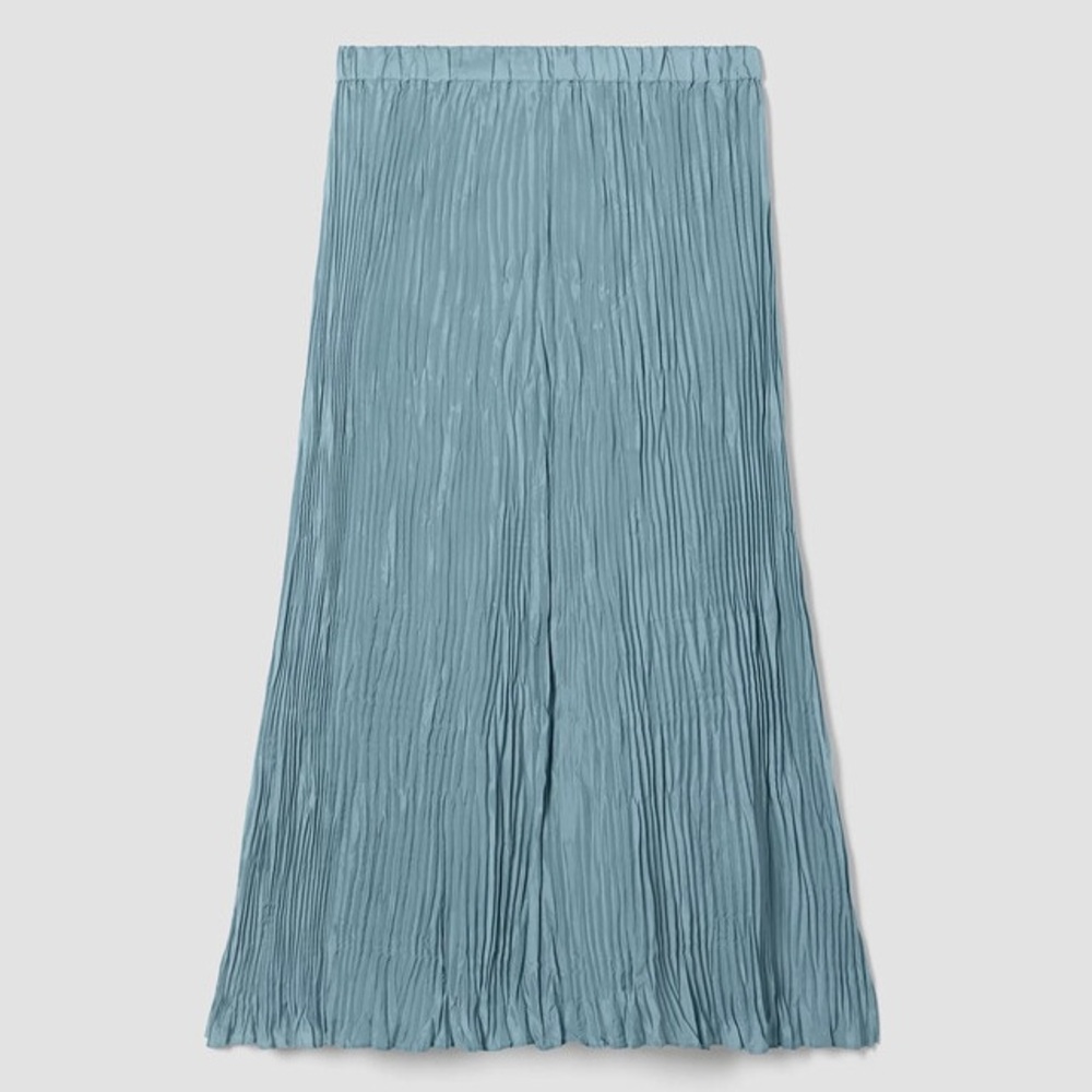 Eileen Fisher Crushed Silk Maxi Skirt